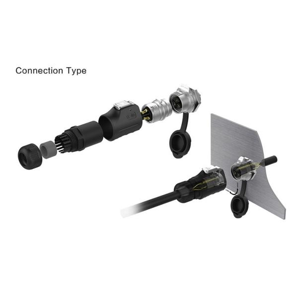 CNLINKO Waterproof Push-pull Connector 3 Pin Customize Plug Audio Female Socket Male Female Connector Plug 3 Pin Power Connector