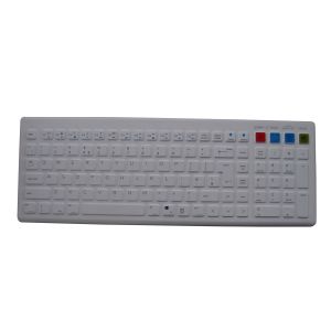 China French AZERTY Industrial Wireless Keyboard With Lock Key / Ergonomic Arch wholesale