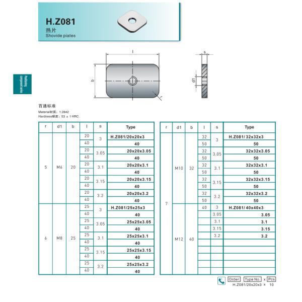 Hasco Z081/16x16x3 Precision Mold Components Injection Mold Interlocks