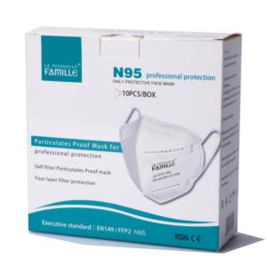 China 4 Ply N95 Dust Mask N95 Respirator Mask Anti Dust Safe With CE FDA Approved on sale