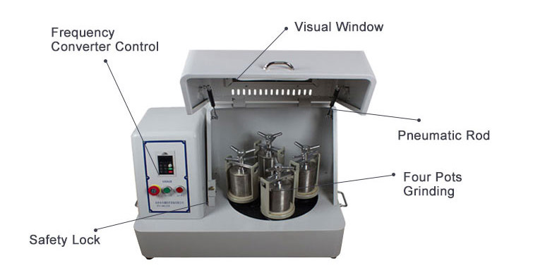 16L Wet Grinding Ball Mill , 35RPM High Energy Ball Milling Machine