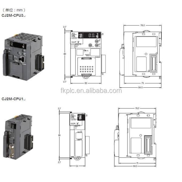 USB port Omron PLC CJ2M-CPU12 Black Programmable Logic Controller