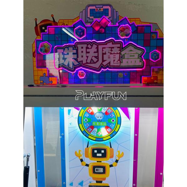 Playfun Factory Price Carnival Arcade Coin Operated 1 People Cute Crystal Blind Box Pusher Gift Machine for Amusement Park