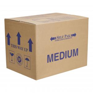 China Medium Sized Cardboard Storage Box For Paperback Books Pots And Pans wholesale
