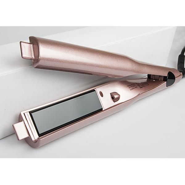 Aluminum OEM 2 In One Straightener And Curler CE ROHS Certification