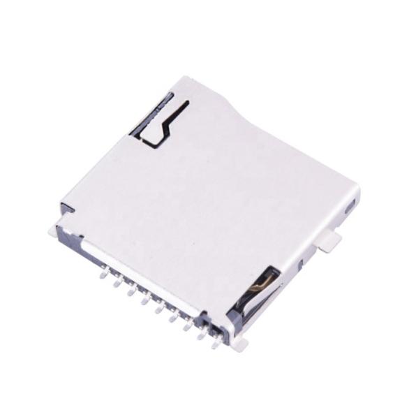 Quality Copper Push-Push 6pin Female Sim Card Socket Connector for sale