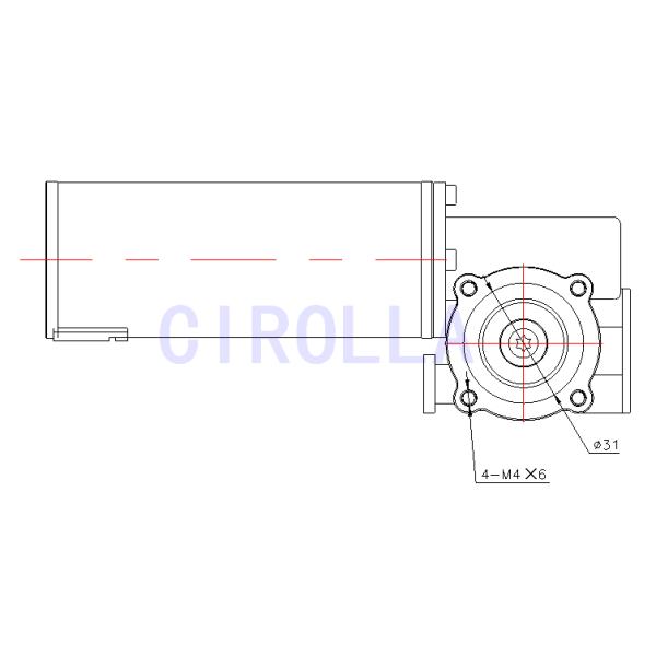 Round Sliding Glass Electric Door Motor / Door Lock Actuator Motor CE CCC SGS