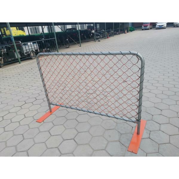 Pvc Chain Link Mesh Temporary Event Fence Metal Flat Feet Crowd Control