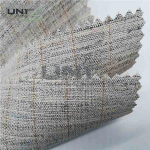 China Heavyweight Garment Stretched Cotton Canvas Fabric / Horsehair Interlining For Suit wholesale