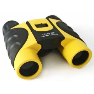 China Yellow Black 10x26 10x25 BAK4 Roof Prism Folding Kids Binoculars wholesale