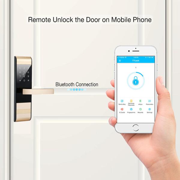 Smart 310mm Electronic Password Lock 4AA Keyless Entry Door Lock