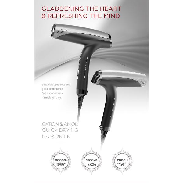 Custom Professional Hair Blow Dryer Phantom Salon With Strong Wind