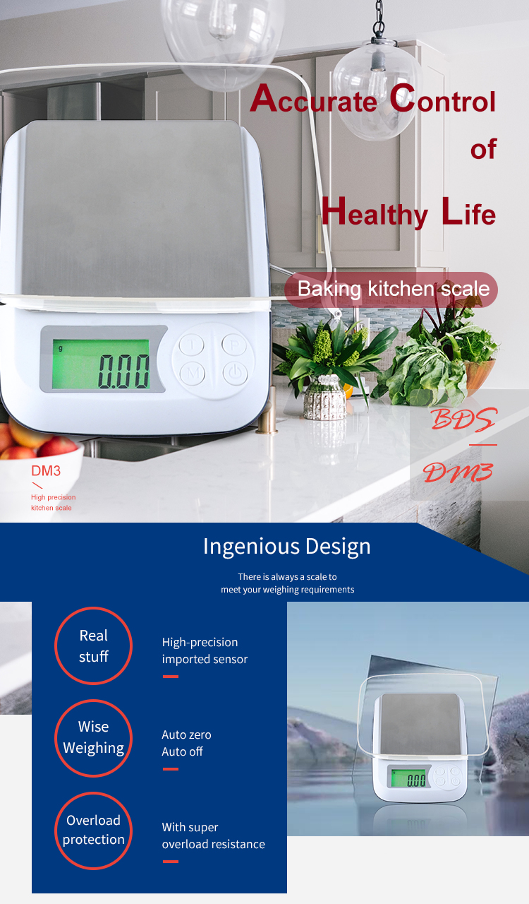 Easy Maintenance Stainless Steel Accuracy Coffee Bean Bakery Digital Food Scale Tea Scale Culinary Scale Weighing
