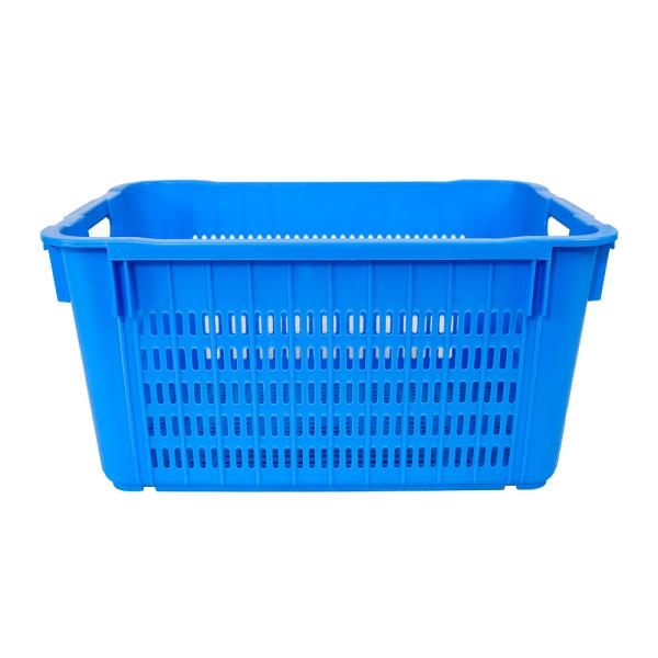 Mesh Ventilated Plastic Basket for Convenient Nesting and Eco-Friendly Moving