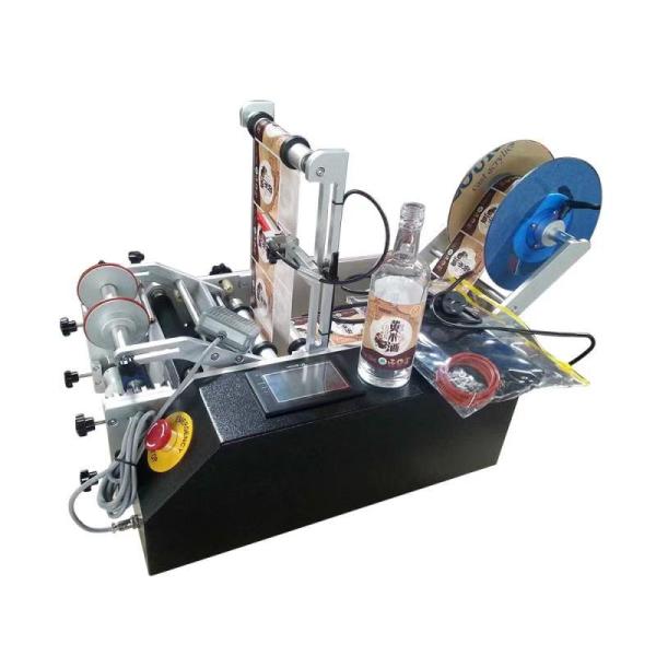 Hot Sale Semi Automatic Round Bottle Labeling Machine Width 10-180mm Length 15-376mm