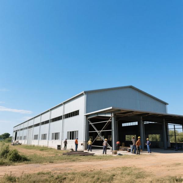 Hot-Dip Galvanized Steel Structure Workshop Factory Custom Dimensions