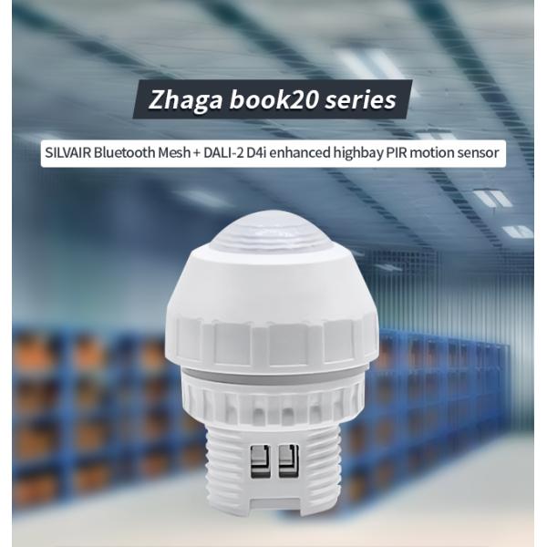Zhaga Book20 Based SILVAIR BLE Mesh PIR Motion Sensor, DALI-2 Output, D4i compliant, Self-Contained "Application Controller", Enhanced Highbay Range