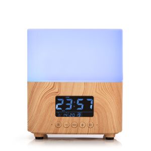China Hotel Ultrasonic Aroma Mist Essential Oil Diffuser Alarm Clock wholesale