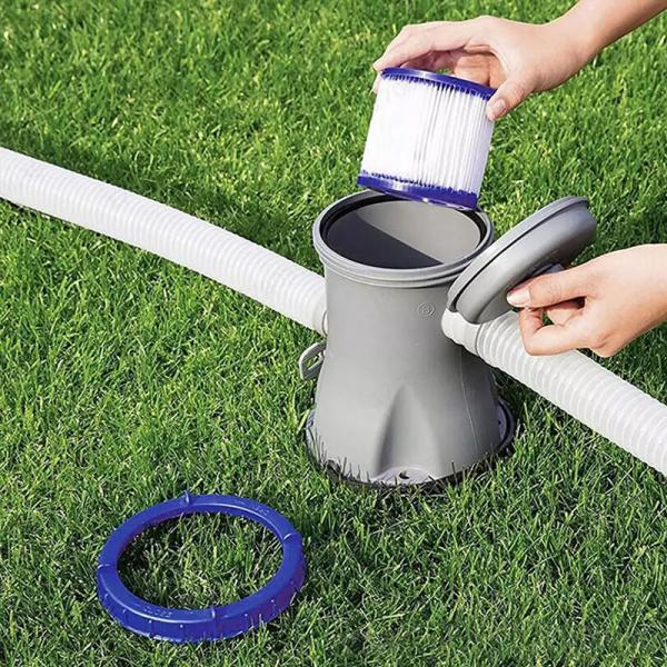 PP Blue white 10*4.5inch High Flow Above Ground Swimming Pool Cartridge Filter System