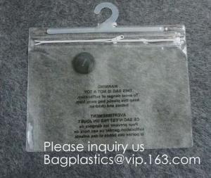 China Cloth Hanger Hook Plastic Bags With k Hook Packaging Bag For Underwear Bikini Clothes,garment girl's bar packaging wholesale