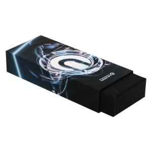 China Matte Black Pullout Electronics Packing Boxes With Foam Insert wholesale