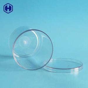 China Round Food Packaging Plastic Containers Clear PET Plastic Cylinder Jar wholesale