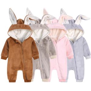 China Children'S Newborn Baby Winter Jumpsuit Thickened Plush wholesale