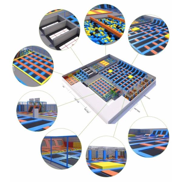 ASTM&TUV Standard Factory Price Commercial Indoor Trampoline Park