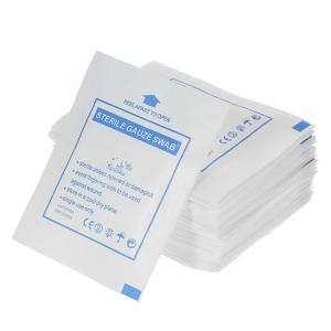 China 100% Cotton Absorbent Sterile Disposable Use Medical Gauze Swab wholesale