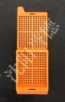 Biopsy Square Holes Orange Embedding Cassettes , Tissue Embedding Molds