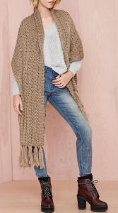 China High quality factory sale fashion women knit scarf wholesale
