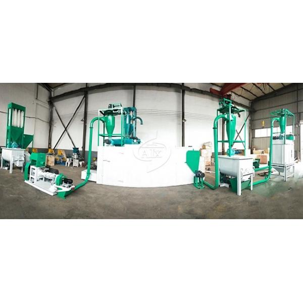 Complete Floating Fish Feed Production Equipment Easy Operation And Maintaining