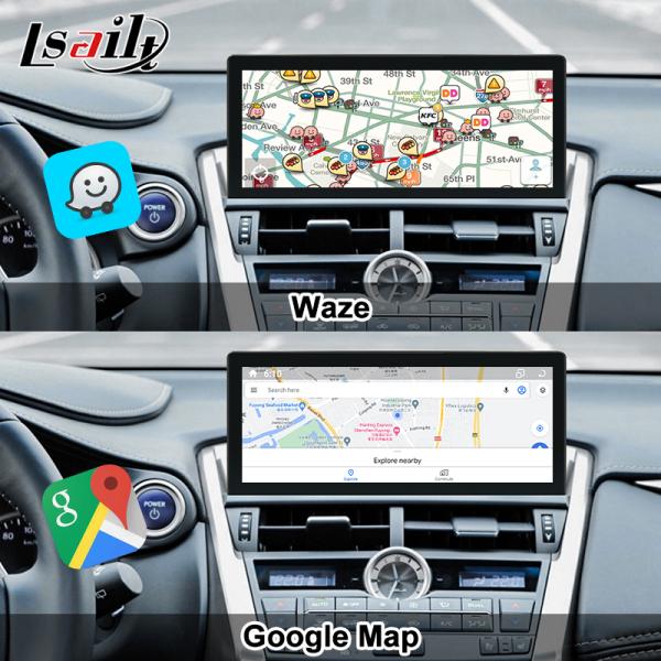 Lexus Android Screen with Wireless CarPlay & Android Auto 10.25 Inches Touchscreen for Lexus NX200T NX300H 2018-2022 SIM Card & 360 Cameras IPS