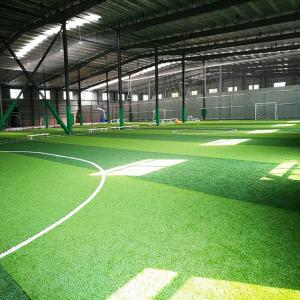 China Green and Customized Artificial Grass PE PP Construction for a Stunning Outdoor Look wholesale