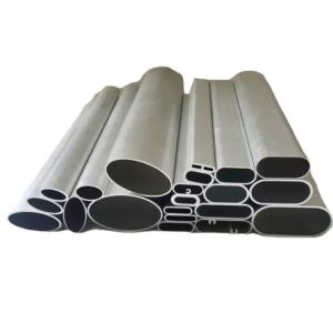 Anodized Oxidation Aluminum Alloy Tube Telescopic Flat Sided Oval Aluminum