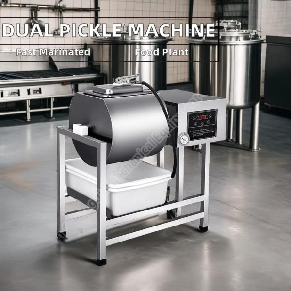 38L Poultry Saline Injecting Machine Stainless Steel Marinade Chicken Marinating Pickling Vacuum Meat Tumbler