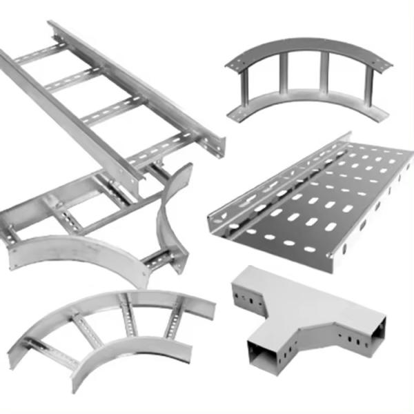 Weather Resistant Industrial Steel Cable Ladder Trays With Bends And Crosses Available