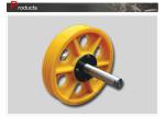 Customized Traction Elevator System Nylon Plastic Guide Pulley Sheave