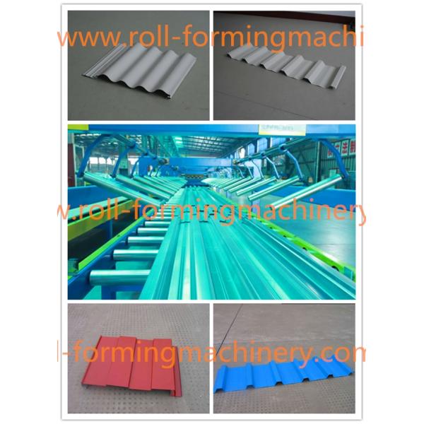 Hydraulic Cutting Device Wall Roll Forming Machine With Computer PLC Modles 7-200