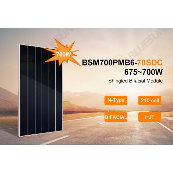 High Efficiency Shingled Double Glass 700w 700watt 700wp Solar Panel for Home and Industrial Application