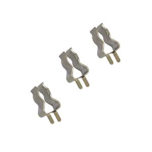 Nickel Plated Brass Fuseblocks PC Board PCB Mount Fuse Clip FS-001 For GMA GDC 217 5x20mm Glass Ceramic Tube Cartridge F