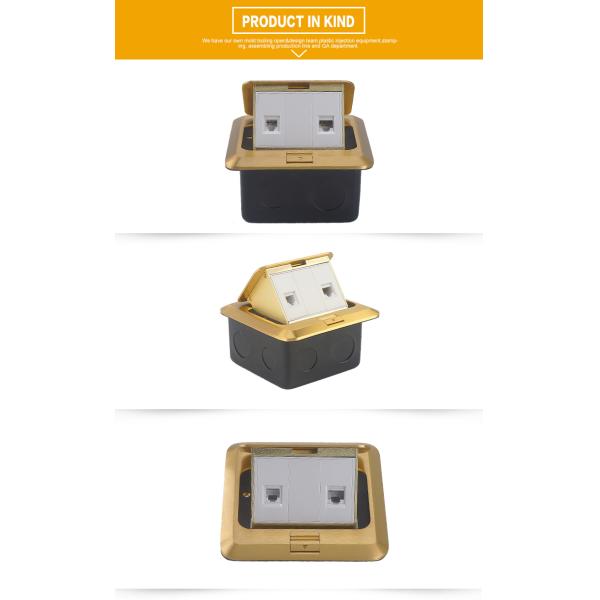 Internet Pop Up RJ45 Floor Socket And 13A Sockets Plates Waterproof Electrical Raised Box