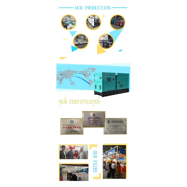 94KVA 75KW Diesel Backup Generator , Electric Start Diesel Generator