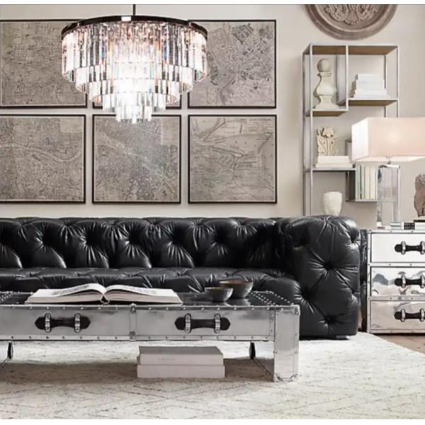 E12 / Candelabra Art Crystal Modern Copper Ceiling Light AC 85V-265V