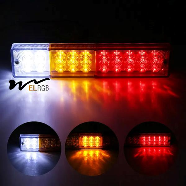 20 Leds 12V Waterproof Lights Truck LED Tail Light Lamp Yacht Car Trailer Taillight Reversing Running Brake Turn
