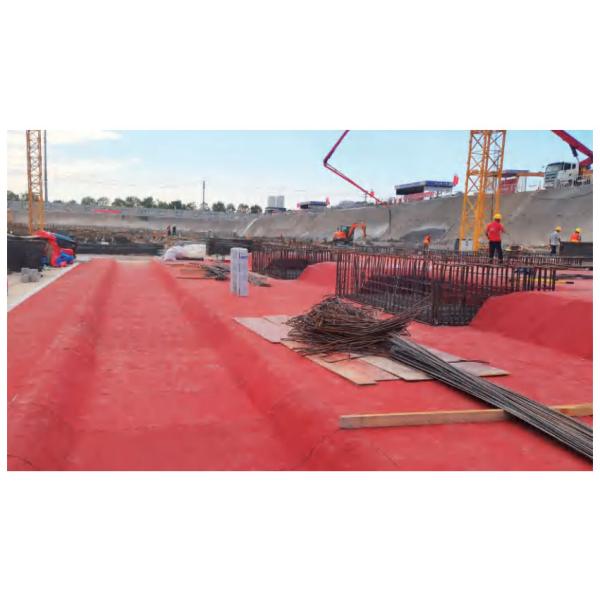 Bondsure® S-CLF II Pre Applied Waterproofing Membrane Super Tensile Strength CHINA RED