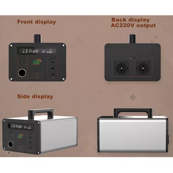 Aluminium Portable Power Station Solar Generator 500W / 1000W With Four Way Charging