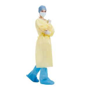 China 120x140cm Sterile Disposable Gowns , long ties Hospital Isolation Gown wholesale