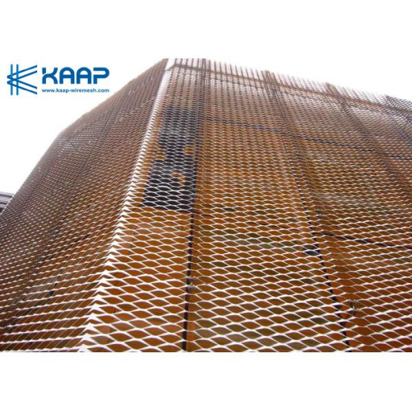 Expanded Diamond Perforated Construction Wire Mesh Enduring Custom Surface Treatment