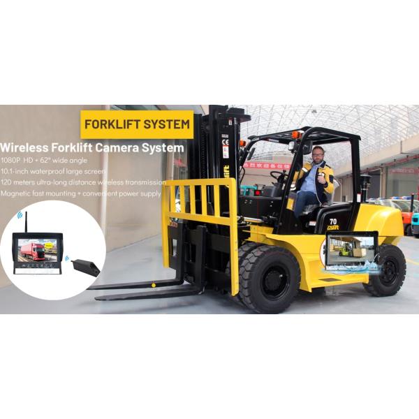 7inch Wireless AHD Waterproof Monitor with wireless waterproof camera Kit for Forklift Truck